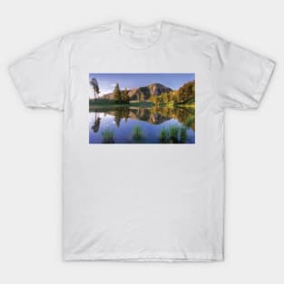 Bunsen Peak Reflected In Lake Yellowstone National Park T-Shirt